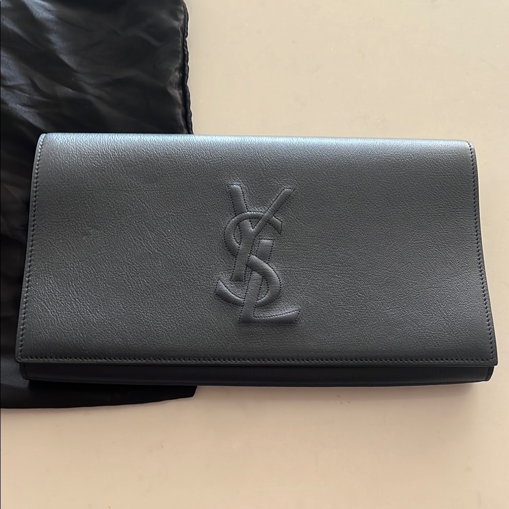 YSL Leather Clutch